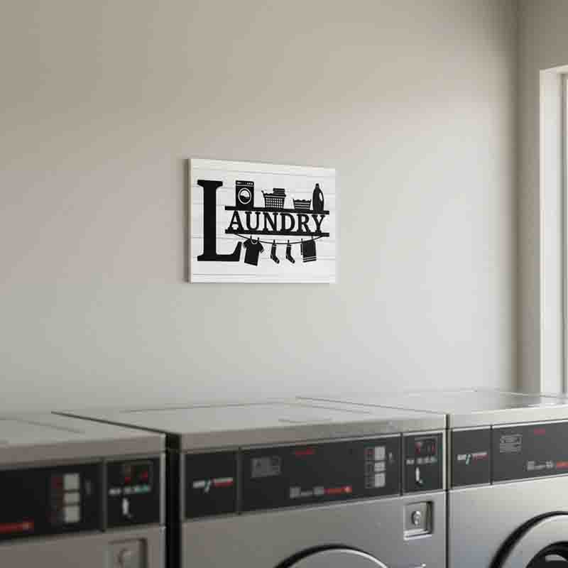 Letrero Decorativo Laundry para Lavandería Farmhouse 30x20 cm. - Imagen 5