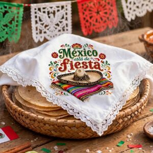 Servilletas Septiembre Sarape y Sombrero