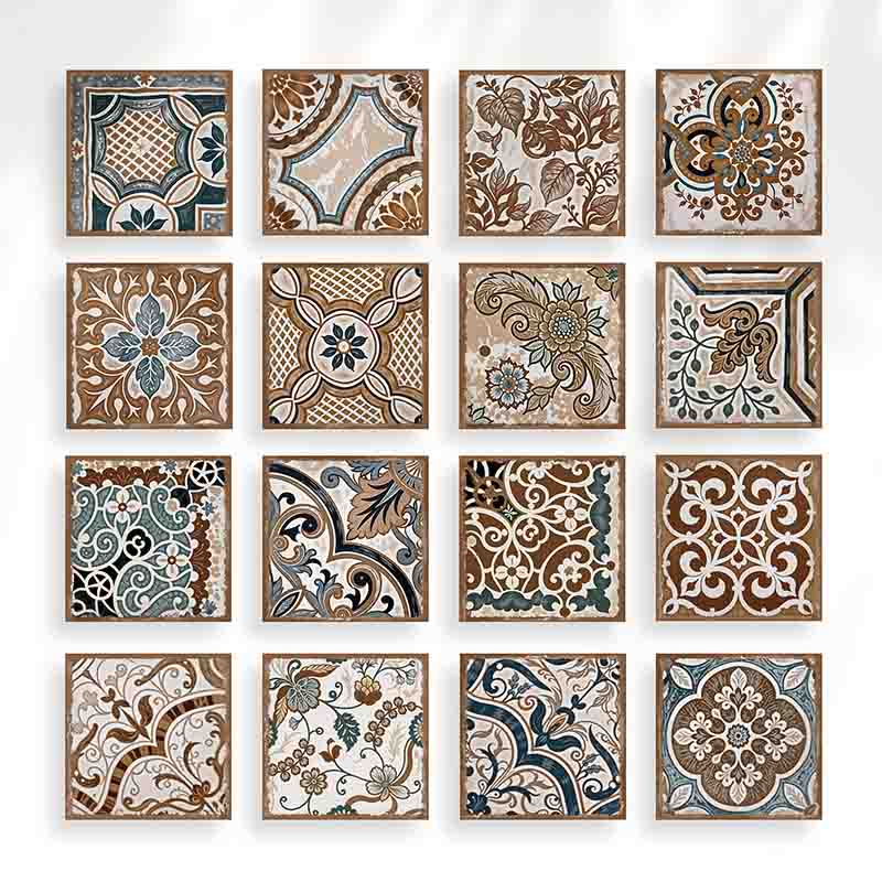 Mosaicos Adhesivos Vinil Estilo Vintage Para Cocina 10pz. - Imagen 8