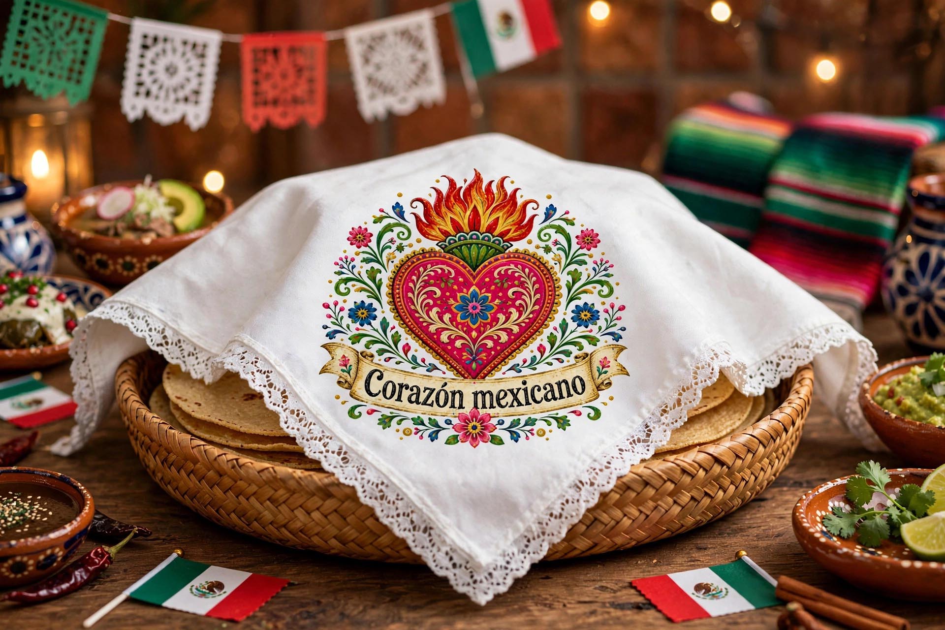 Servilletas Septiembre Corazón