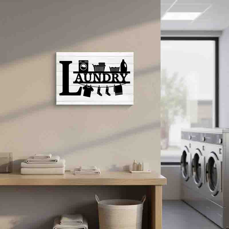 Letrero Decorativo Laundry para Lavandería Farmhouse 30x20 cm. - Imagen 7