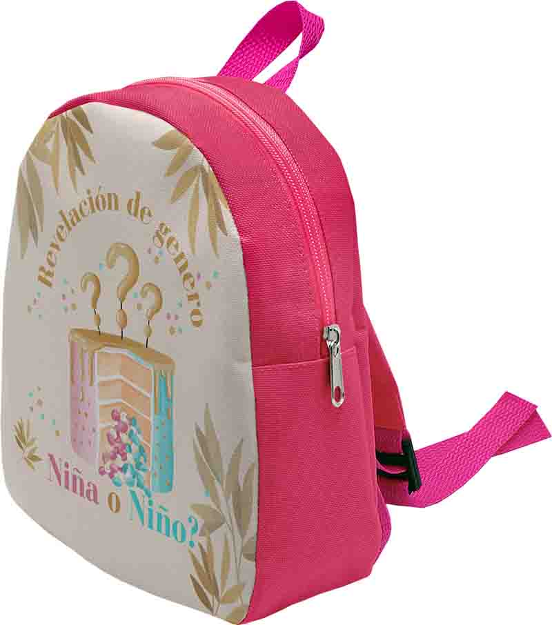 Mochila Dulcera Revelacion Modelo Pastel sorpresa para Fiesta. - Imagen 3