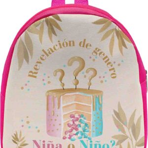 Mochila Dulcera Revelacion Modelo Pastel sorpresa para Fiesta.