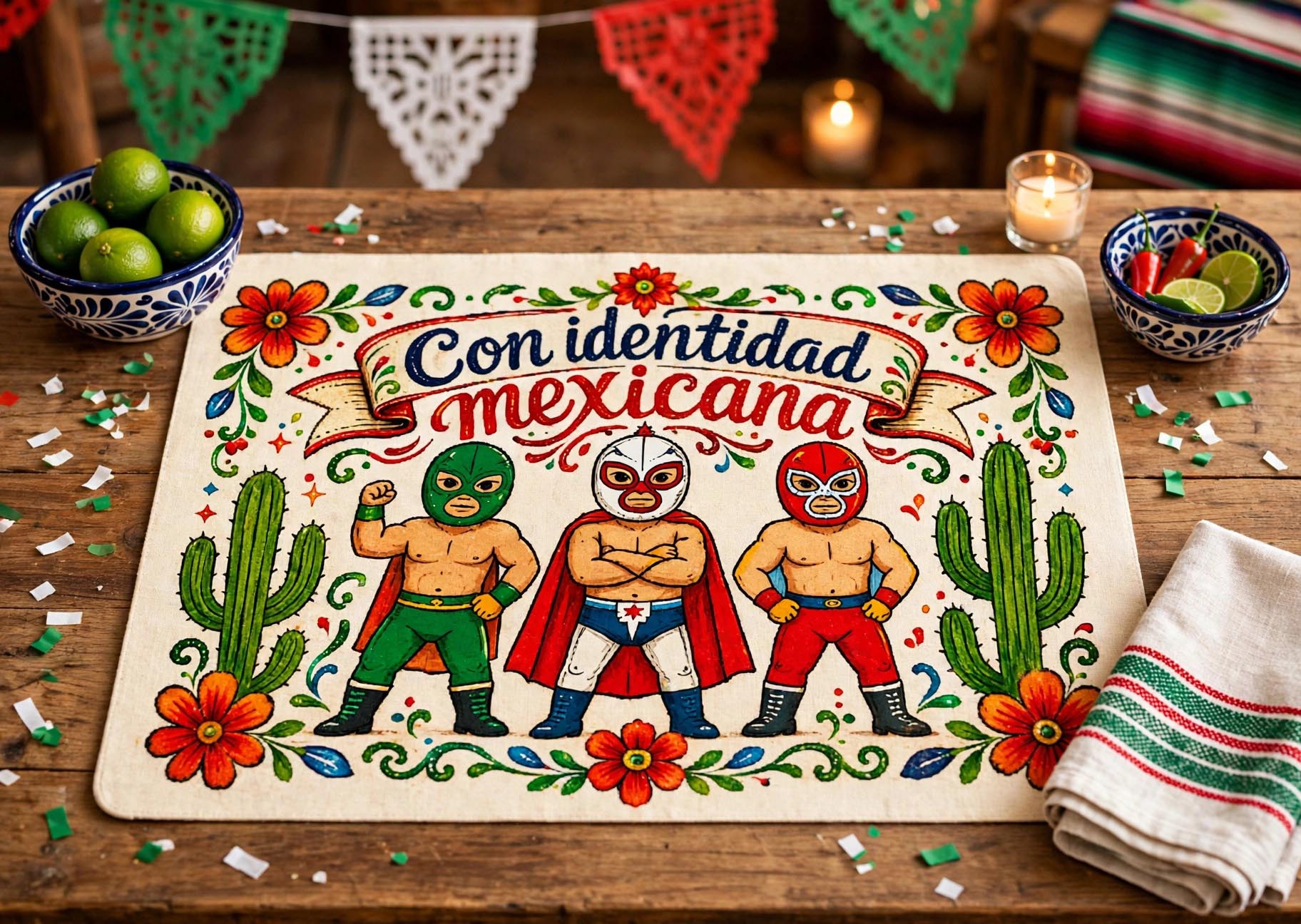 Mantel Individual Con Identidad Mexicana MOD C - Imagen 2