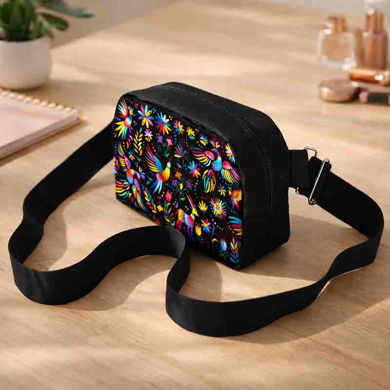 Cangurera Modelo Huichol Crossbody Ajustable para Mujer y Hombre. - Imagen 3