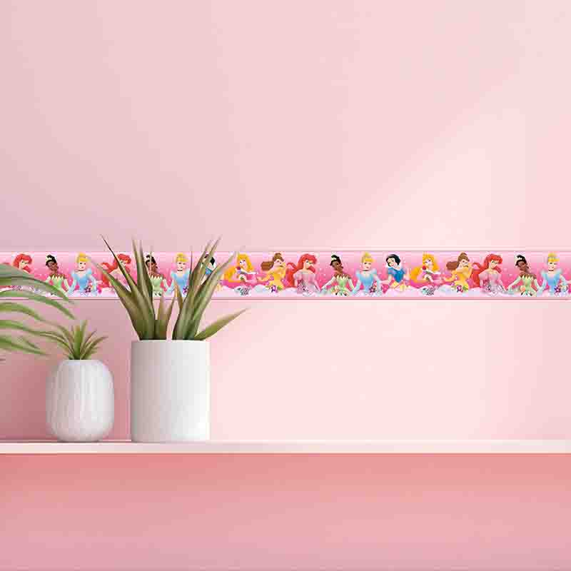 Cenefas Decorativas Infantiles Adhesivas para Niñas Princesas Mod. 2 - Imagen 3