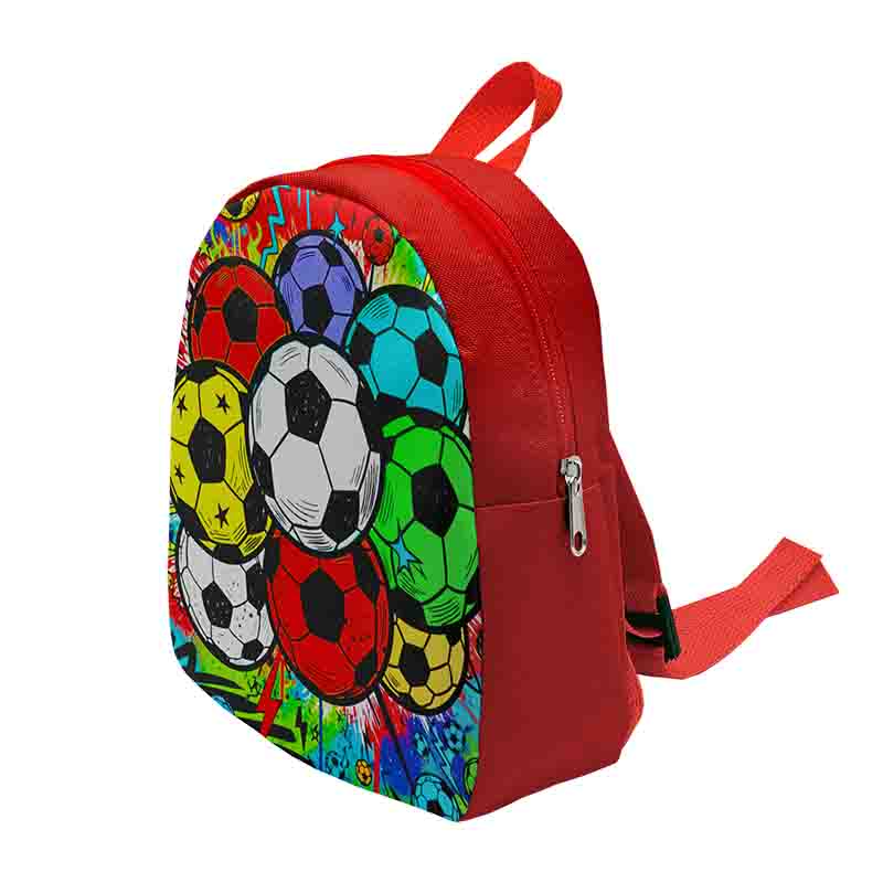 Mochila Dulcera Fútbol Modelo Fútbol Multicolor para Fiesta Infantil. - Imagen 3