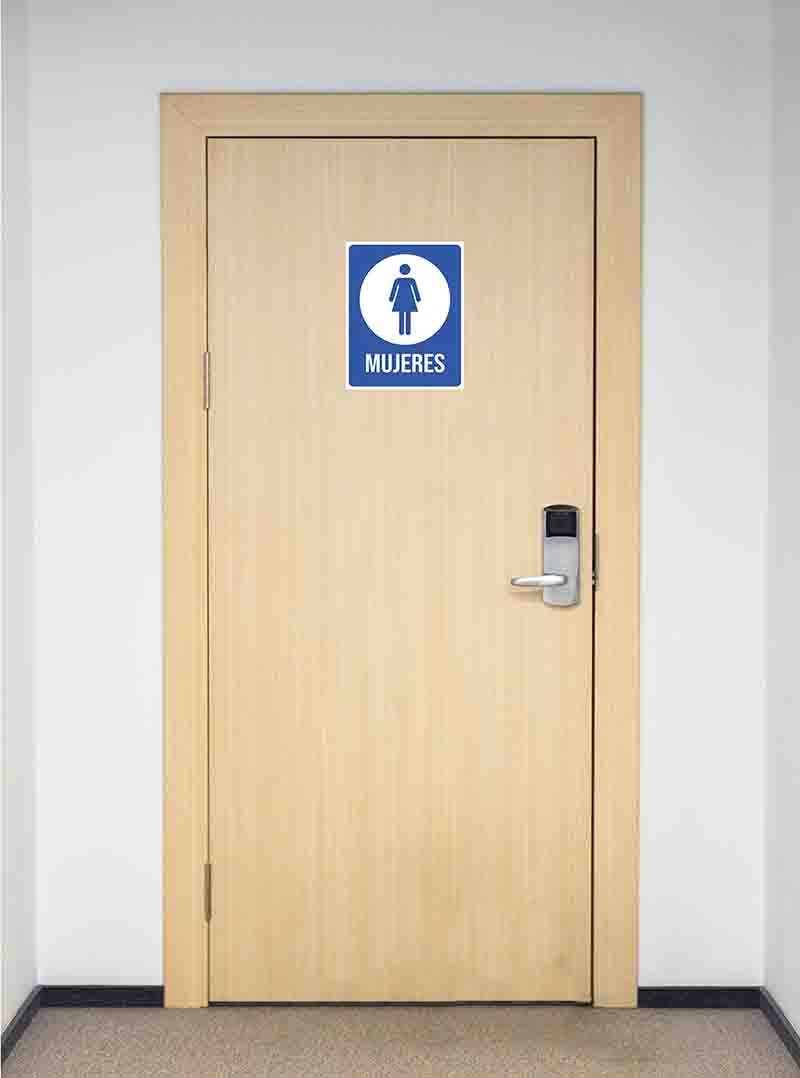 Señalamientos Adhesivos para Baño Hombre y Mujer 2 Piezas 20x25 cm. - Imagen 7