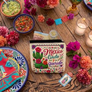 Set de Monederos Tierra Querida: Flores y Tradición Mexicana