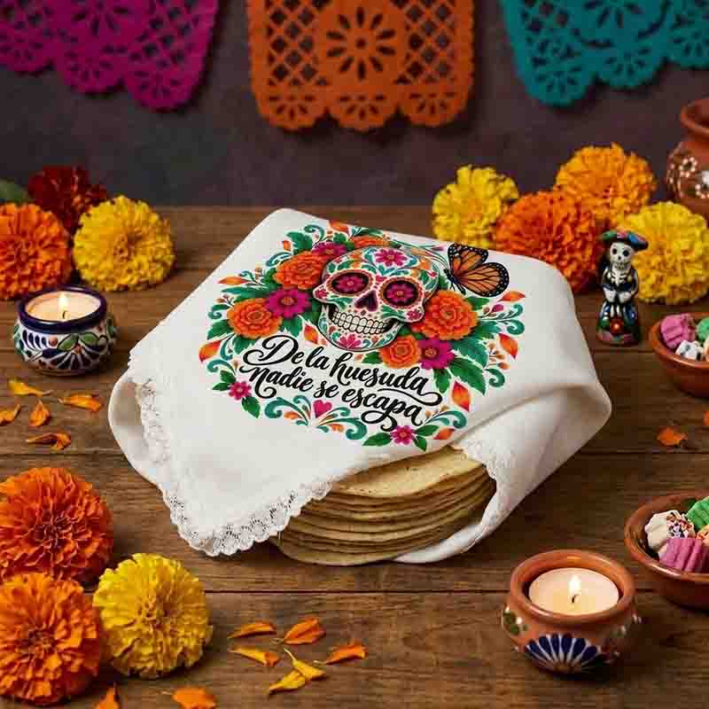 Servilleta Decorativa Día de Muertos De la Huesuda Nadie se Escapa