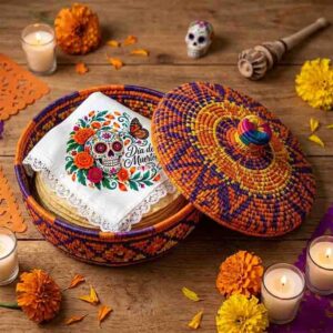 Servilleta Floral Decorativa Día de Muertos