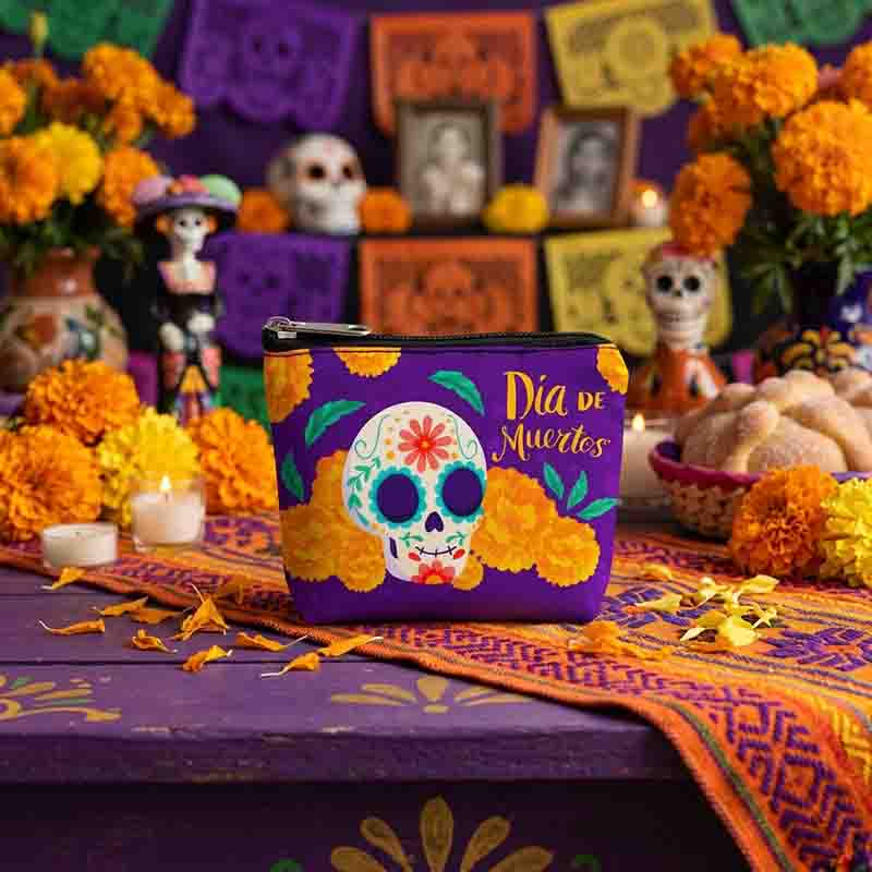 12 Monederos Decorativos Día de Muertos en Diseños Variados - Imagen 4