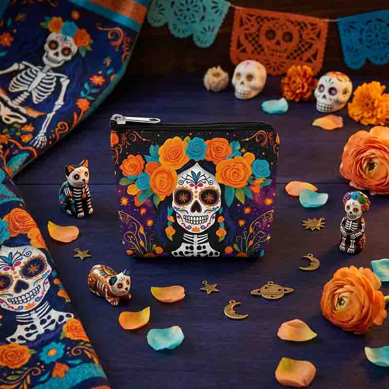 12 Monederos Decorativos Día de Muertos en Diseños Variados - Imagen 8