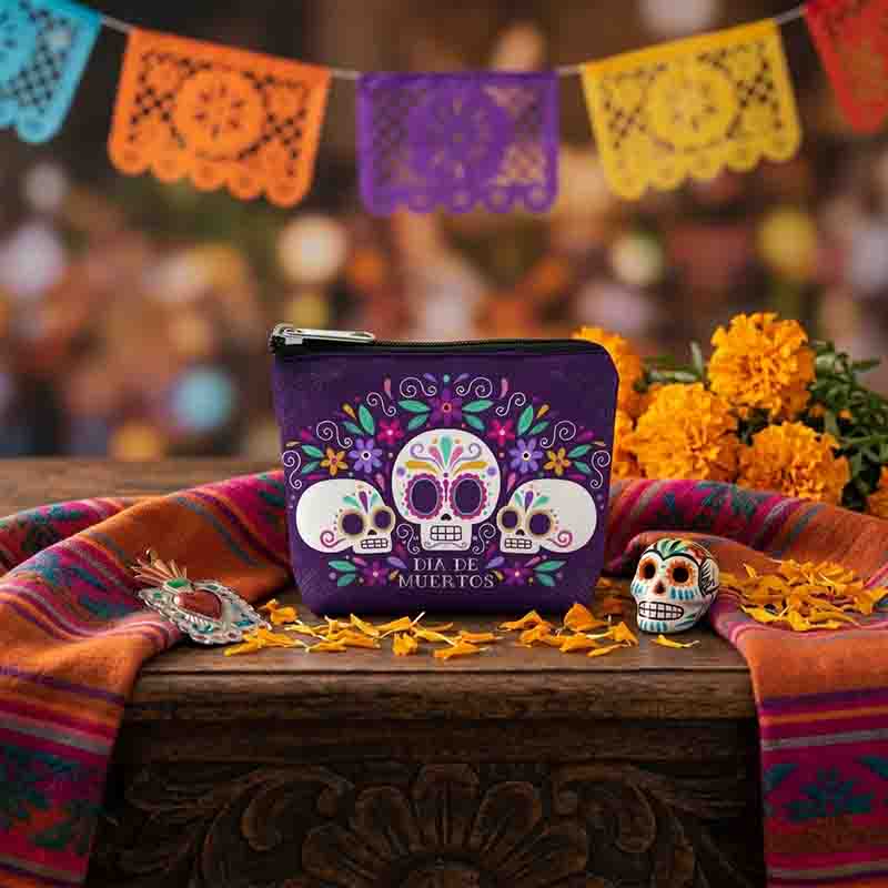 12 Monederos Decorativos Día de Muertos en Diseños Variados - Imagen 10