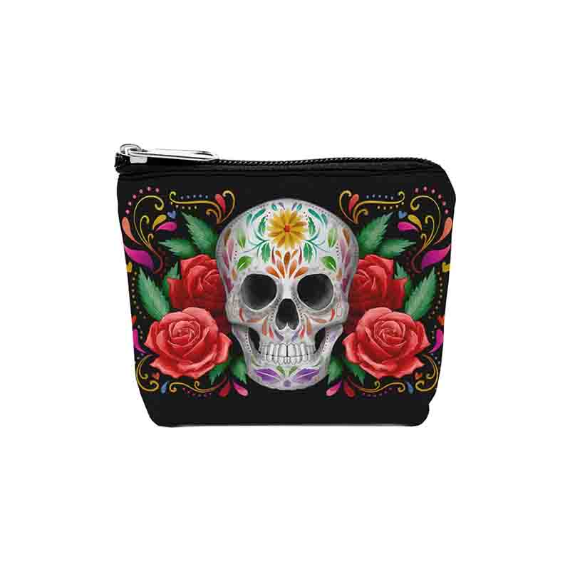 Monedero Estilo Mexicano Mod. Rosas de Catrina - Imagen 3