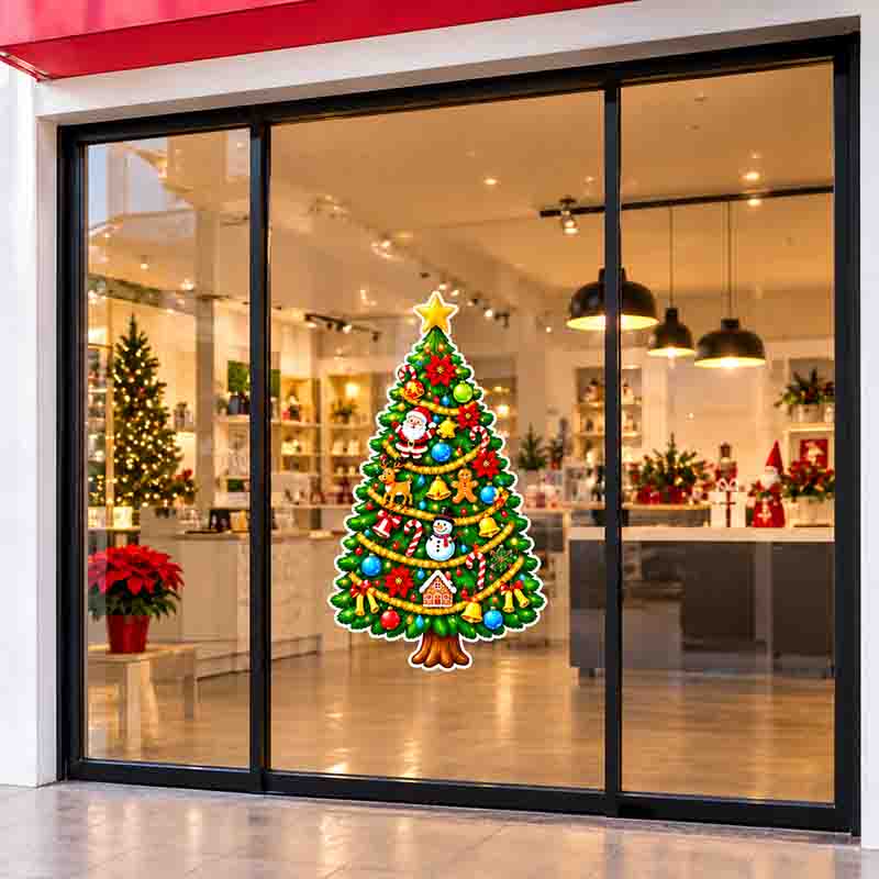 Decoración Vinil Adhesivo Mod. Árbol de Navidad