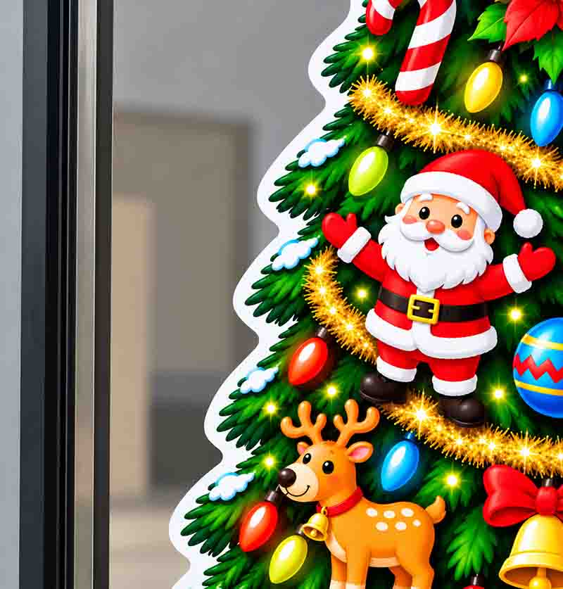 Decoración Vinil Adhesivo Mod. Árbol de Navidad - Imagen 3