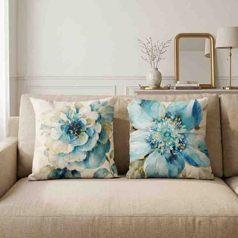 4 Fundas Decorativas Mod. Blue Bird - Imagen 4