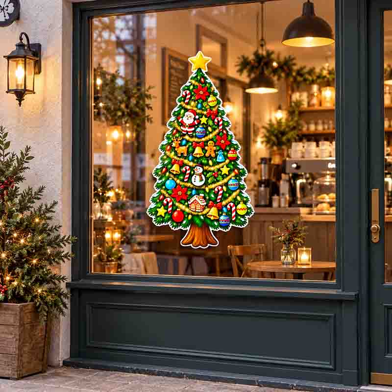 Decoración Vinil Adhesivo Mod. Árbol de Navidad - Imagen 6