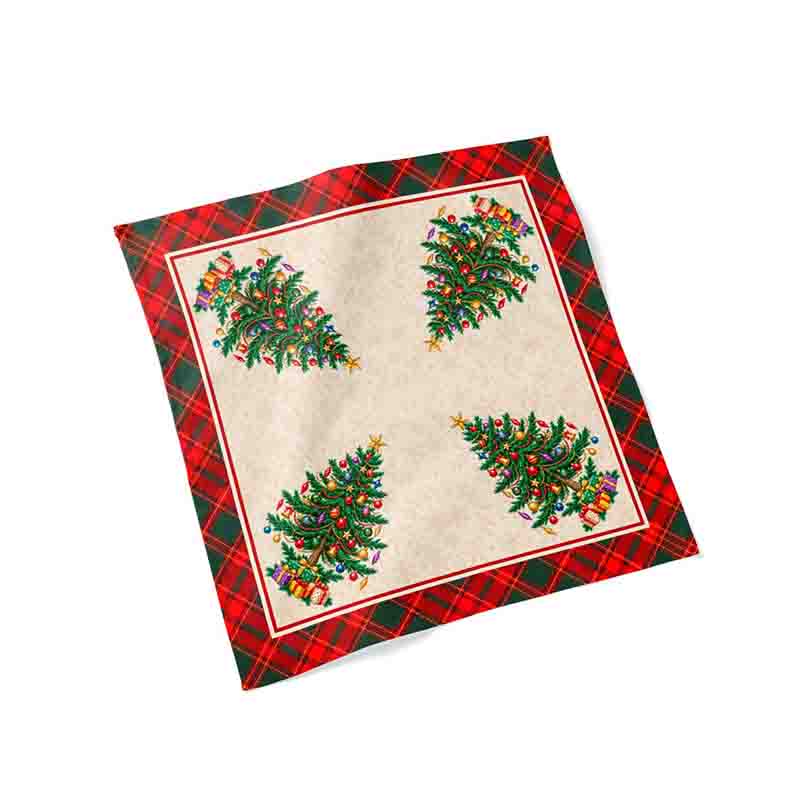 Servilletas de Navidad para Mesa con Diseño de Árbol Navideño Mod. Ilusión Navideña - Imagen 2