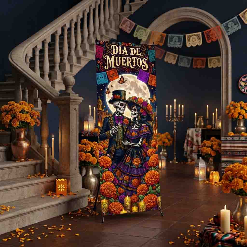 Banner Día de Muertos con Estructura Tipo Araña - Imagen 3