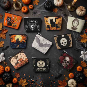 Kit de 10 Monederos Surtidos Temáticos de Halloween