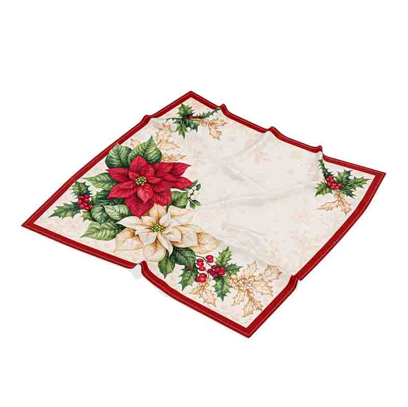 Servilletas Navideñas Mod. Navidad Floral para Decoración de Mesa - Imagen 2