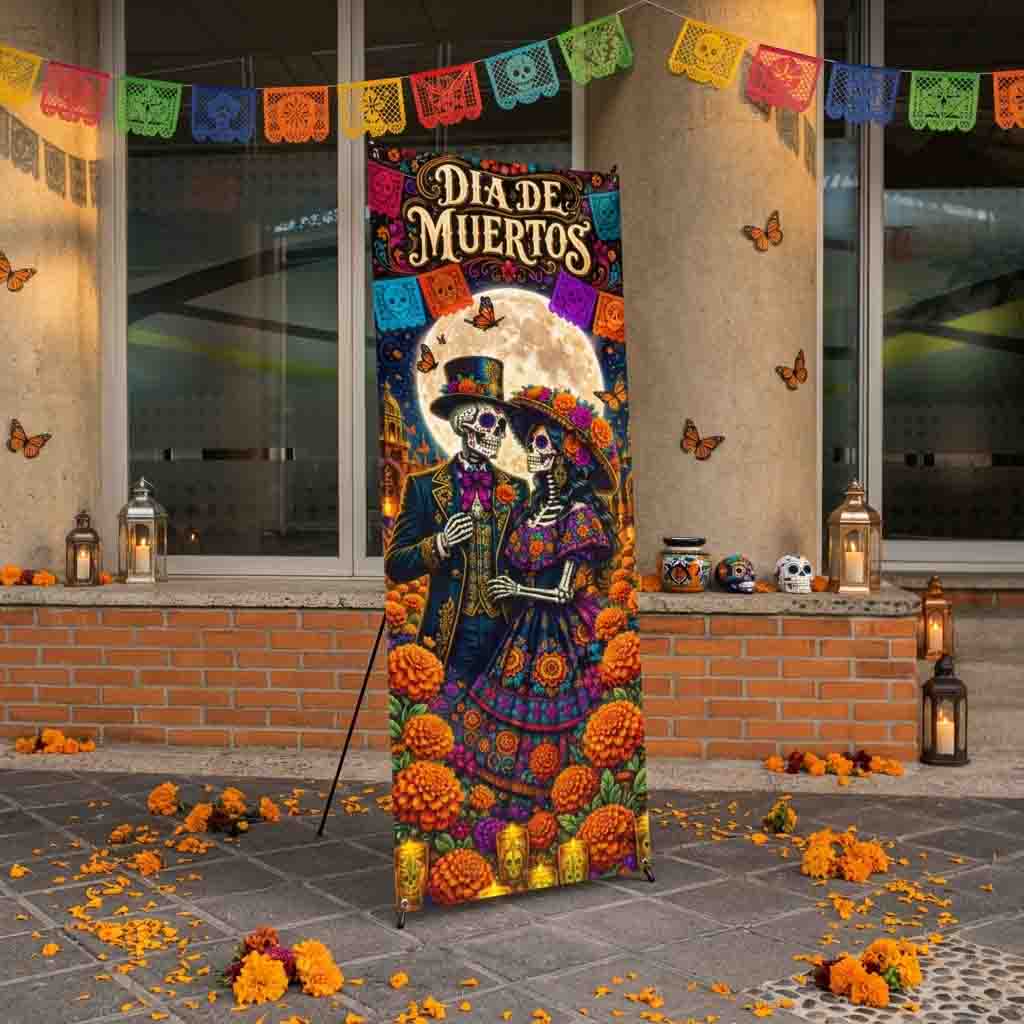 Banner Día de Muertos con Estructura Tipo Araña - Imagen 5
